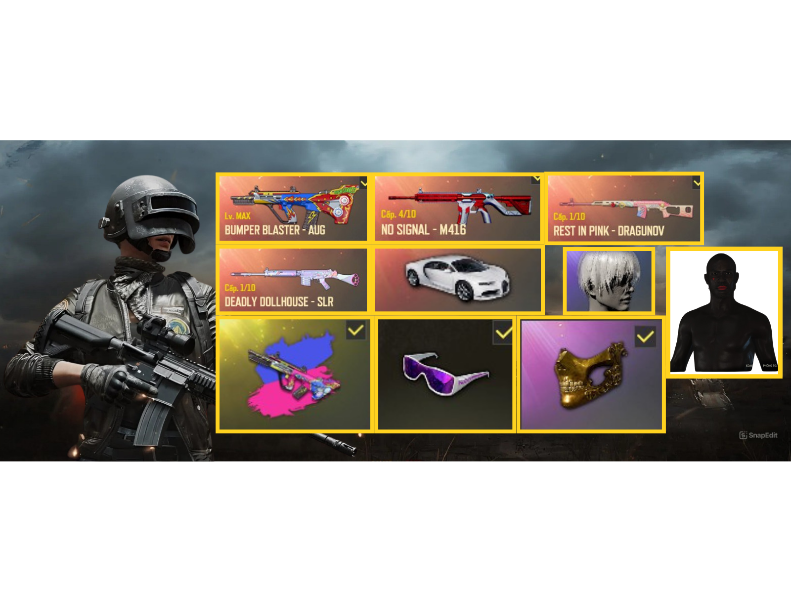 ACC PUBG PC CAO CẤP